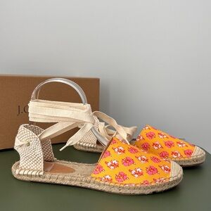 J. Crew Orange Espadrille Flats